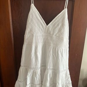 White Crochet Sundress